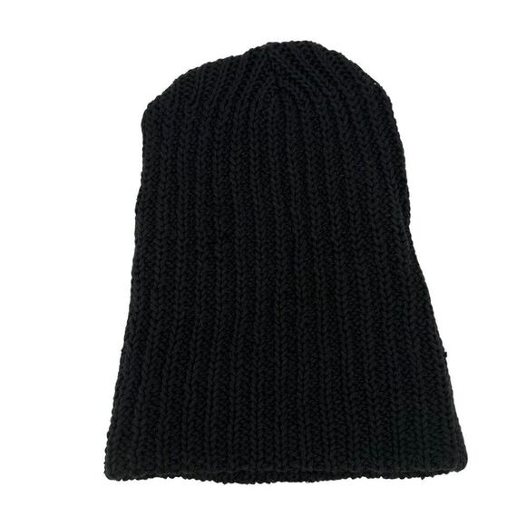 Love Your Melon Beanie Classic Black Brown Patch Knit Cap Warm Winter One Size - Picture 4 of 7